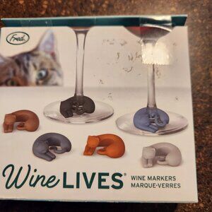 Fred Wine Lives wine markers for glasses New C3